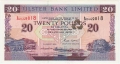 Ulster Bank Ltd 20 Pounds,  1. 1.1996